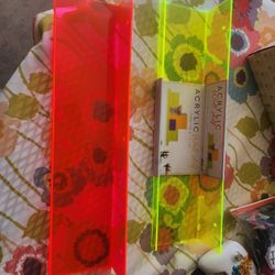 2 Black Light Shelves 