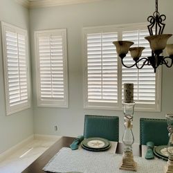 Real Wood Shutters- For Windows, Sliding Doors, French Doors, & Closets. Persianas de. Phone#: 951-573-2560 