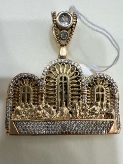 14kt yg pendant