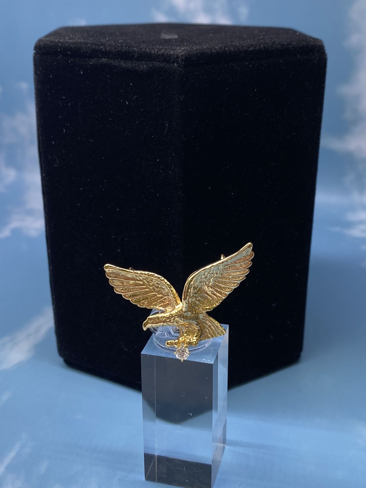 14K Eagle Pendant