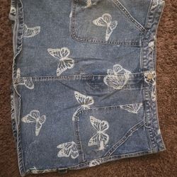 Women Plus Jean Skirt 