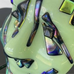 Iridescent Eclectic Art Mask Wall Shelf Gift Home Decor Unique 1 of 1 Art Mask