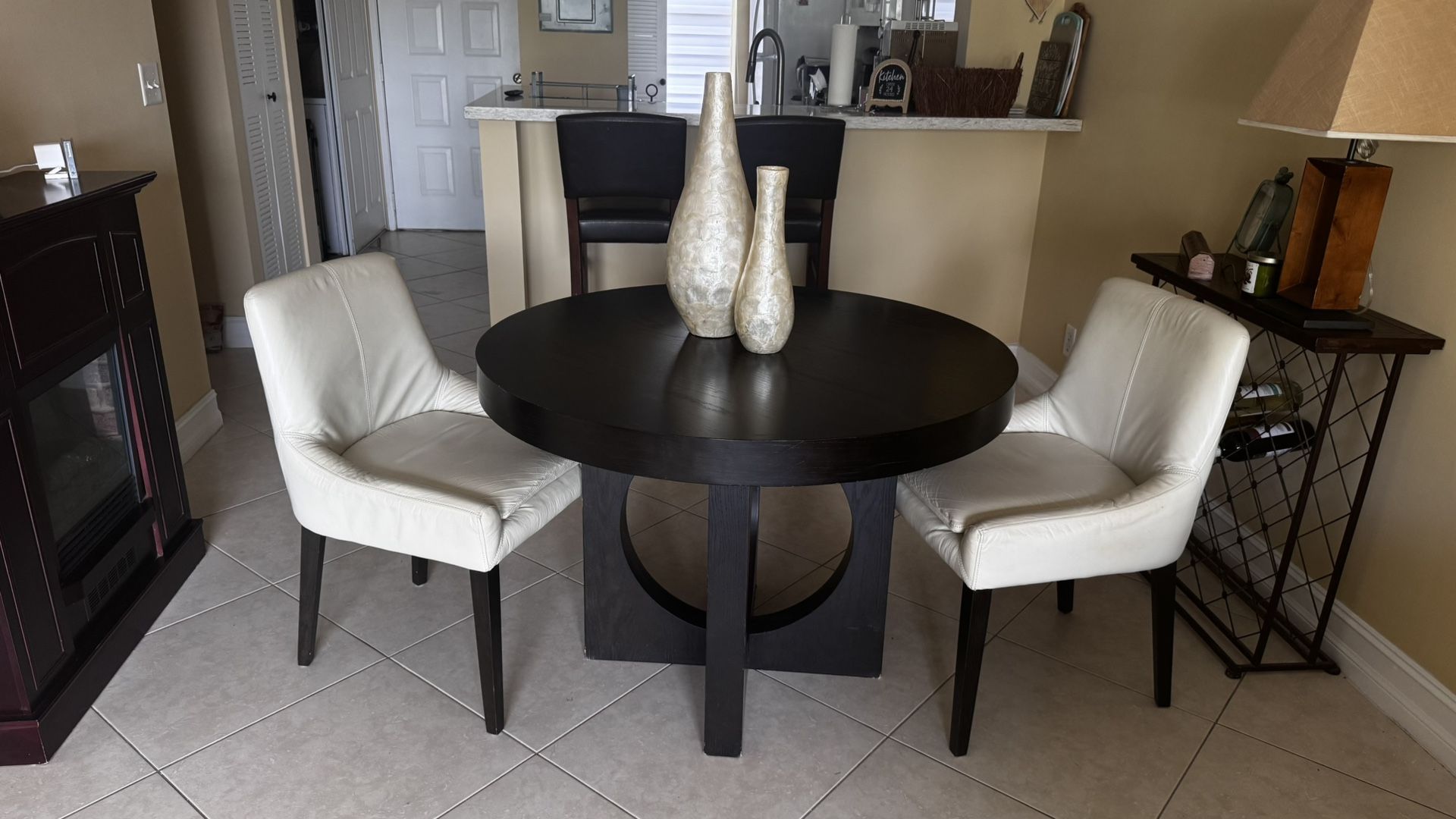 West Elm Solid Wood Dining Table β Free Chairs Included