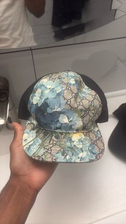 gucci floral hat & prada hat