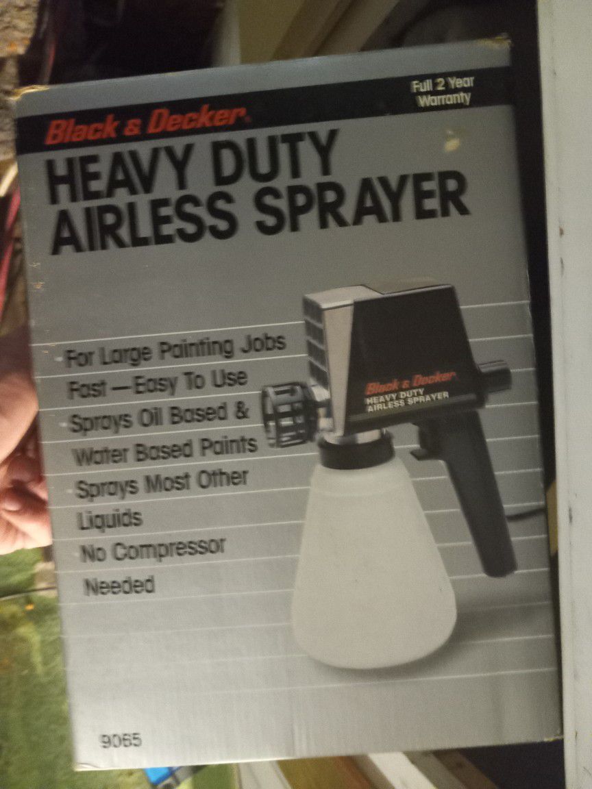 Black And Decker Airless Sprayer 