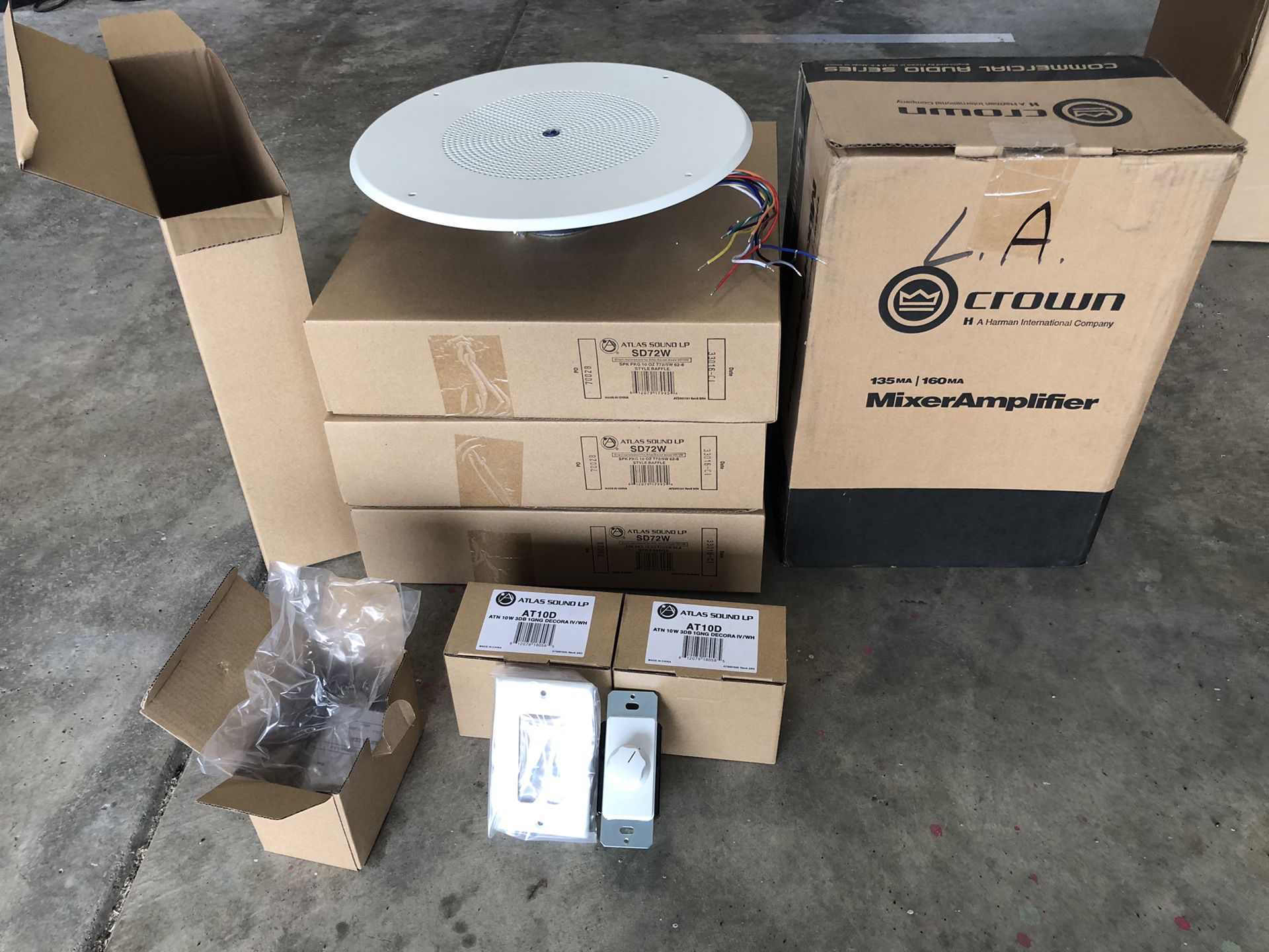 Audio package - Speakers and Amp