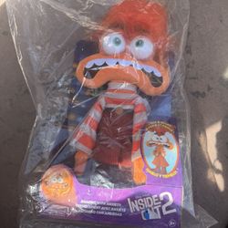 DISNEY AND PIXAR INSIDE OUT 2 SHAKING WITH ANXIETY FEATURE TOY 13" OFFICIAL, NEW