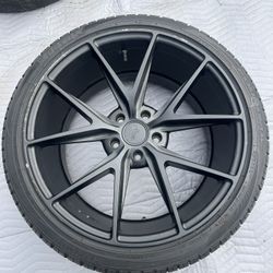 20” Niche Wheels M117 Matte Black Rims – Staggered Setup (Wider Rears)