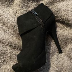 Black Booties Size 6-1/2 