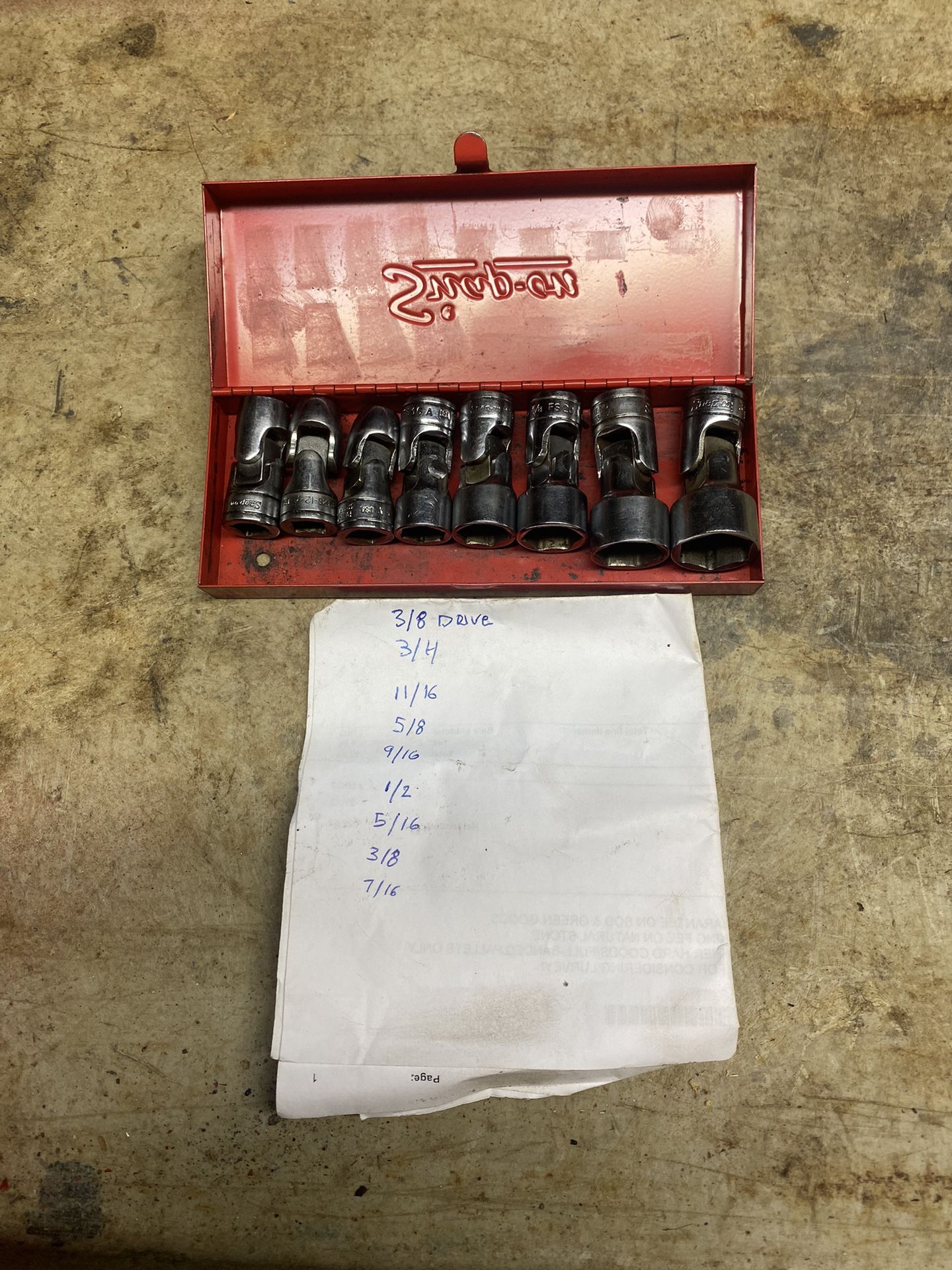Vintage Snap On Flexible Metric Socket Set With Metal Box(8 pcs) for Sale in Waukegan, IL OfferUp