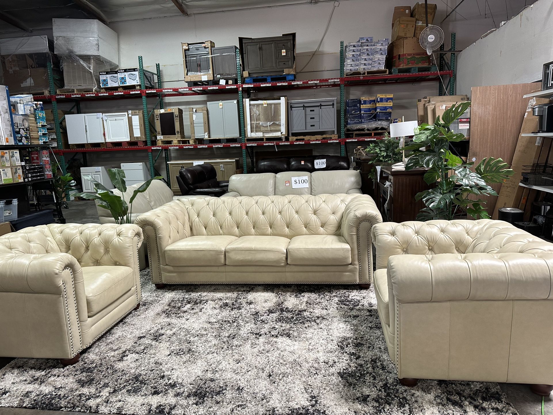 Allington top 2024 grain leather sofa