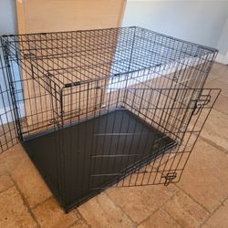 Brand New 42" Xxl Dog Crate Up To 90 Lbs 2 Doors With Tray & Puppy Potty Training Divider $80  Folding Dog Cage Animal Kennel Jaula De Mascota