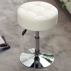White Vanity Stool - OT04