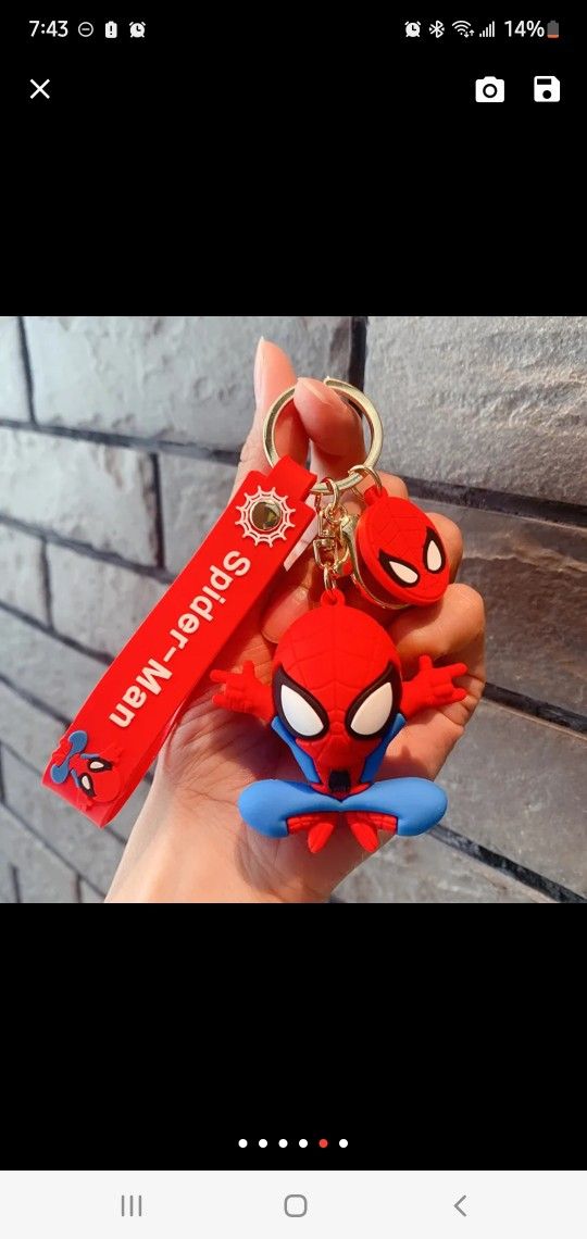 SpiderMan Toy Keychains