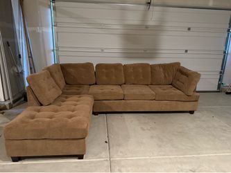 Brown sectional