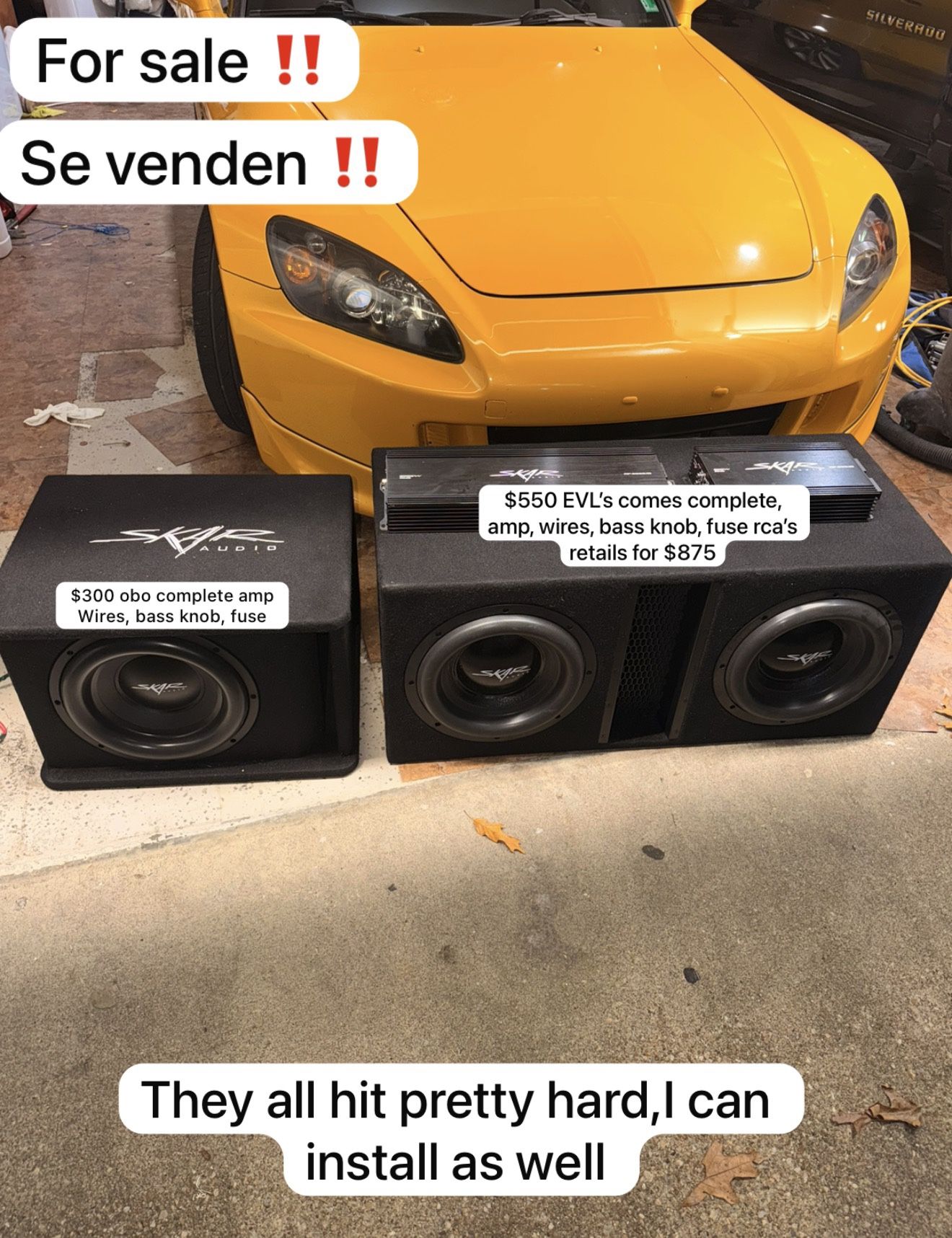 Subwoofers For Sale **read Description**