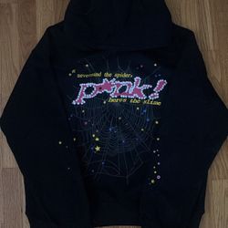 Black and Pink spider hoodie 