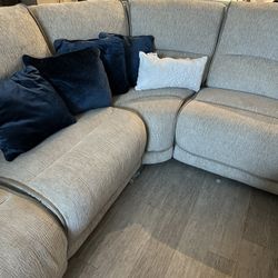 3 Piece Large Sectional With Recliners 