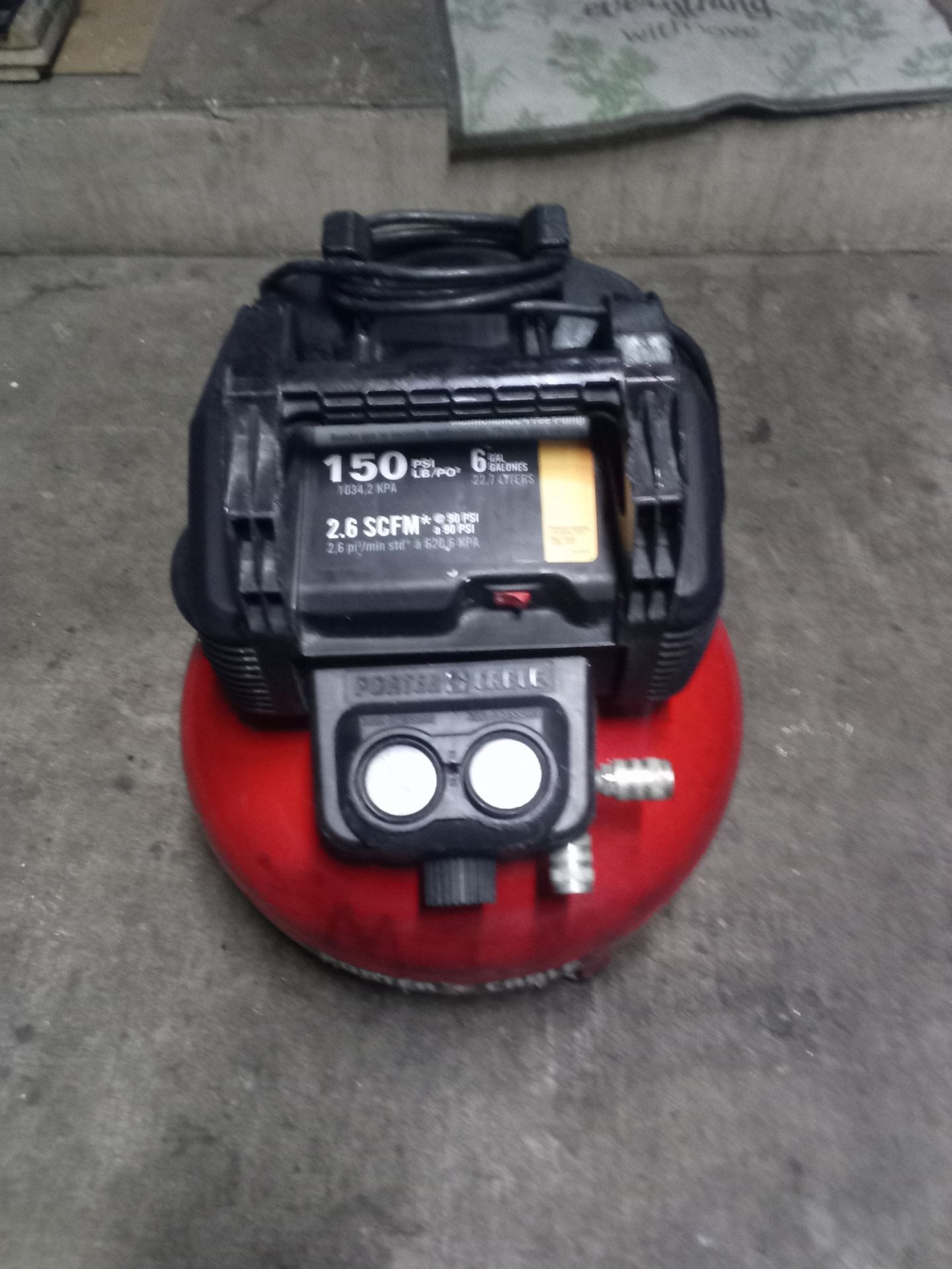 Porter Cable air compressor bubble retails for $325 before tax selling for $75 in great condition