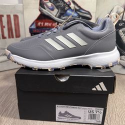 Adidas Tech Response SL 3.0 Women’s Golf Shoes Grey Silver Violet New Size 7-9.5