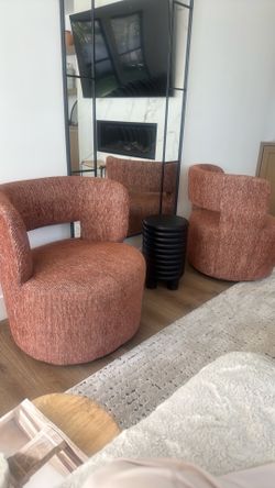 Pair of swivel chairs