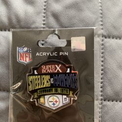 Steelers v Cowboys 1976 SB Pin Collector 