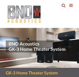 BNO Acoustics GK-3 Home Theater System