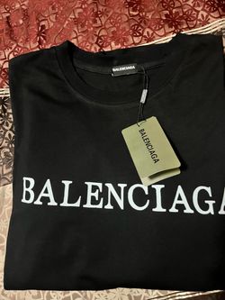 Balenciaga Black Logo T-Shirtsize 3xl