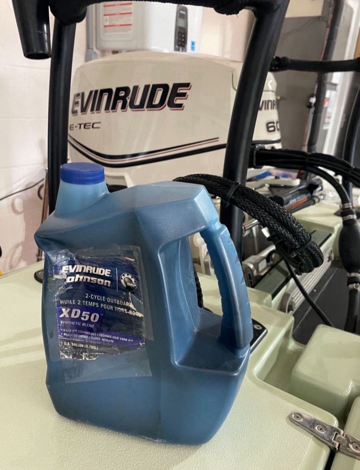 Evinrude Johnson XD 50 2-cycle Outboard Synthetic Blend Motor Oil, 1 gallon