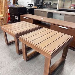 🌿 New Acacia Wood Side & End Table – Handcrafted Elegance! 🌿