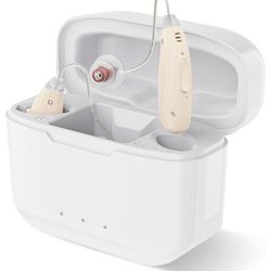 OTC Hearing Aids for Seniors, Rechargeable Hearing Amplifiers Devices with Noise Cancelling, Superior Sound Quality for Women Men Hearing Loss, Auto O