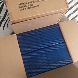 NEW 200 Slim 7mm Blu-Ray Jewel Movie Disc Cases 