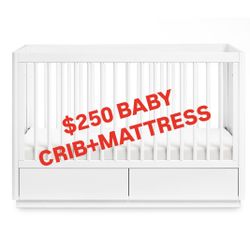 Baby To Toddler Crib + Mattress Bundle Selling Fast Huge Deal