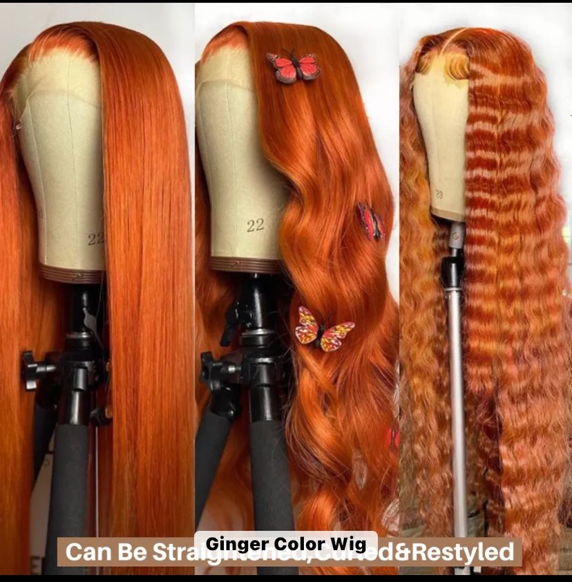 Raw Virgin Ginger Brazilian HD Lace Wig