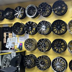 COMPACT CAR WHEELS AND TIRES $40 DOWN 
