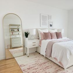 Brass Arched Mirror Tall 6.2 Ft  (West Elm Gold)