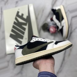 Jordan 1 Low Travis Scott Olive 130