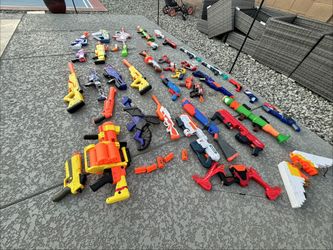 Nerf gun lot and storage