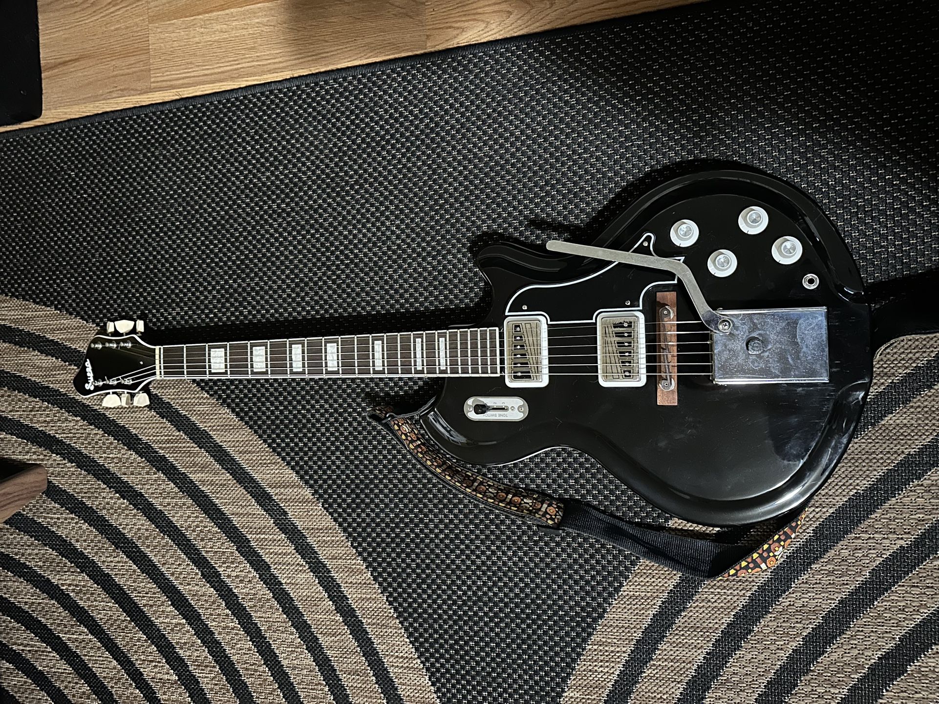 Supro Coronado II Reissue – Black – Great Player, Vintage Vibe – $600 OBO 