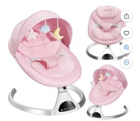 HARPPA Electric Baby Swing for Infants (PINK)