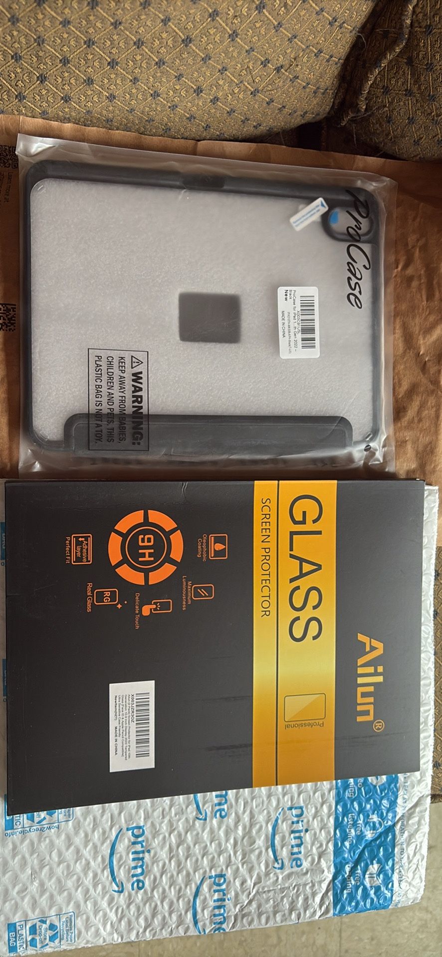 iPad Case and Screen Protector