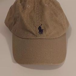 POLO RALPH LAUREN CAP HAT BABY 12 - 24 MONTHS KHAKI