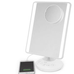 Mirror With Bluetooth And LED Light