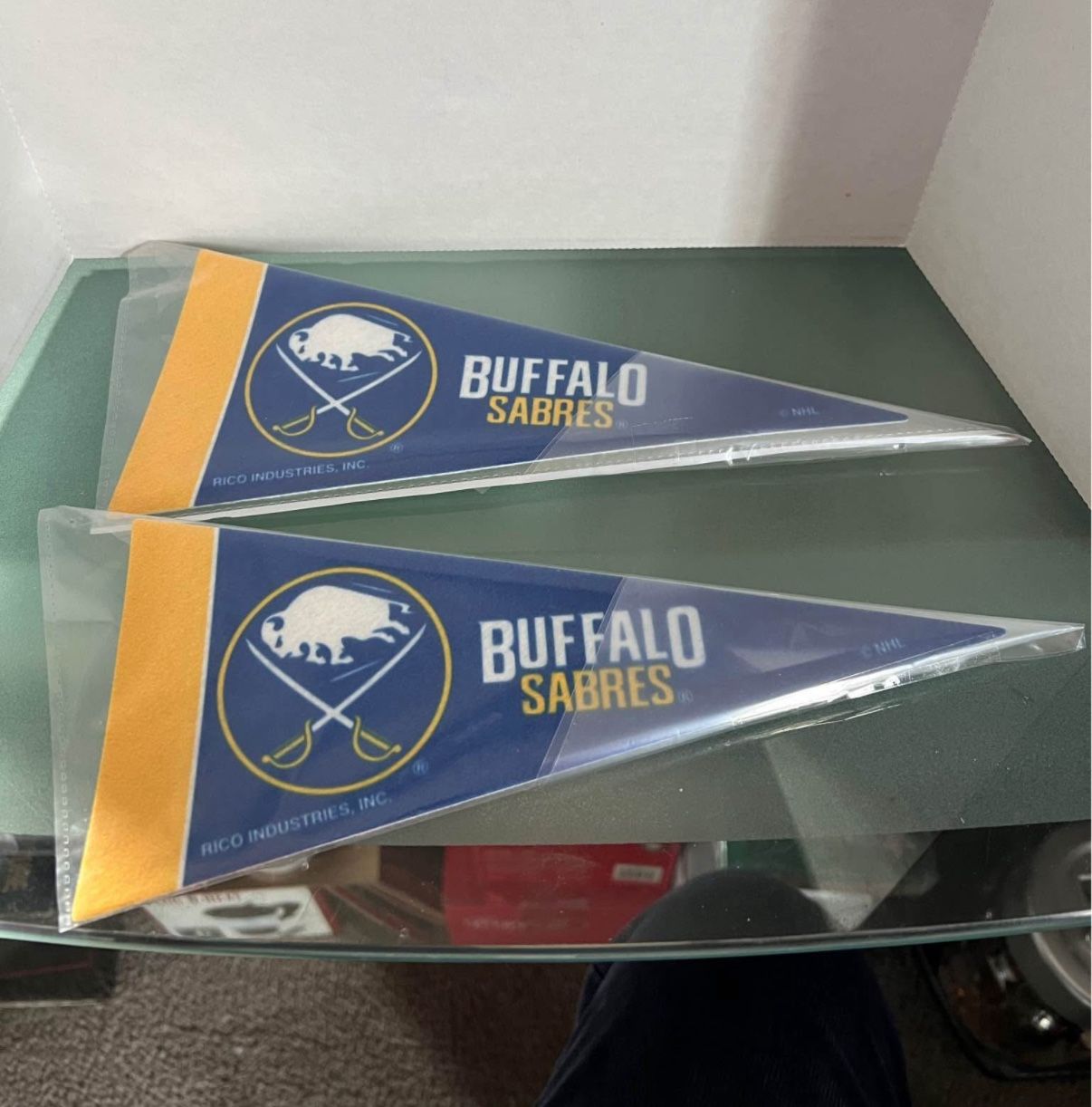 (2) Buffalo Sabres Mini Pennants
