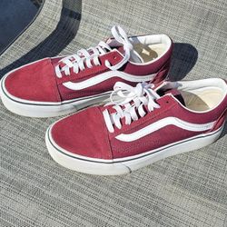 Burgundy Vans