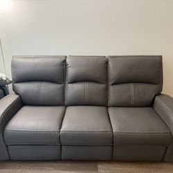 Sofa Seat Vasilios Gray Power Reclining Sofa OBO