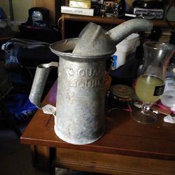 Vintage Two Quart Oil Can 