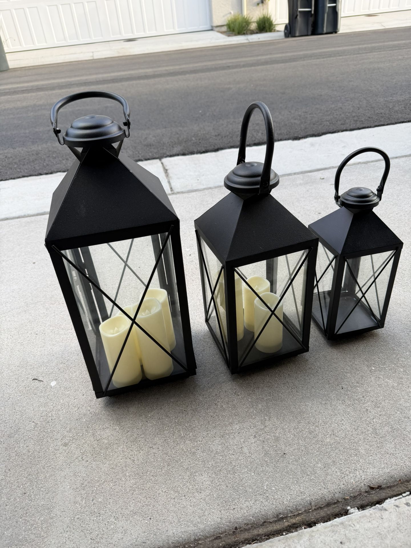 Lanterns and Electric Candles $150 OBO