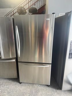 33” WHIRLPOOL REFRIGERATOR FIRDGE HELADERA WORKING PROPERLY WARRANTY 4 MONTHS DELIVERY