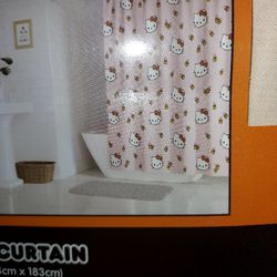 Hello Kitty Candy Corn Shower Curtain 
